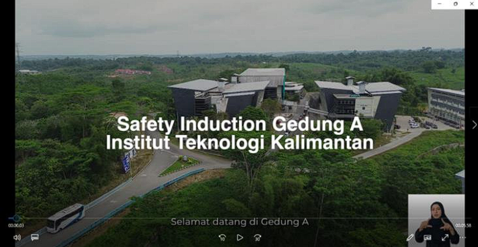 Inovasi Video Safety Induction untuk Mendukung Keselamatan dan Kesiapsiagaan di Auditorium Gedung A ITK